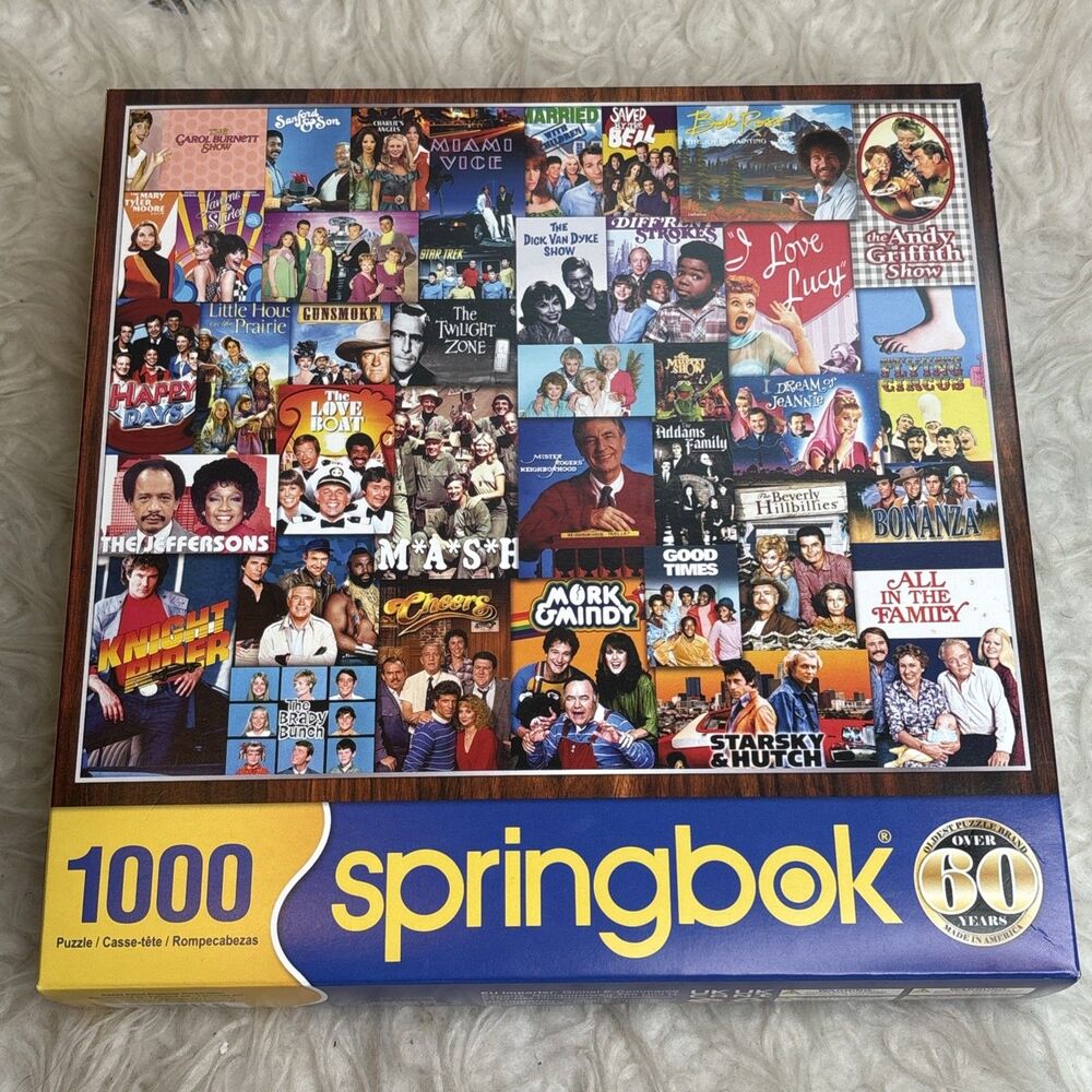 Springbok Classic TV Shows Collage 1000-Piece Jigsaw Puzzle 33-10853